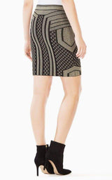 Josa Metallic Pencil Skirt BCBGMAXAZRIA