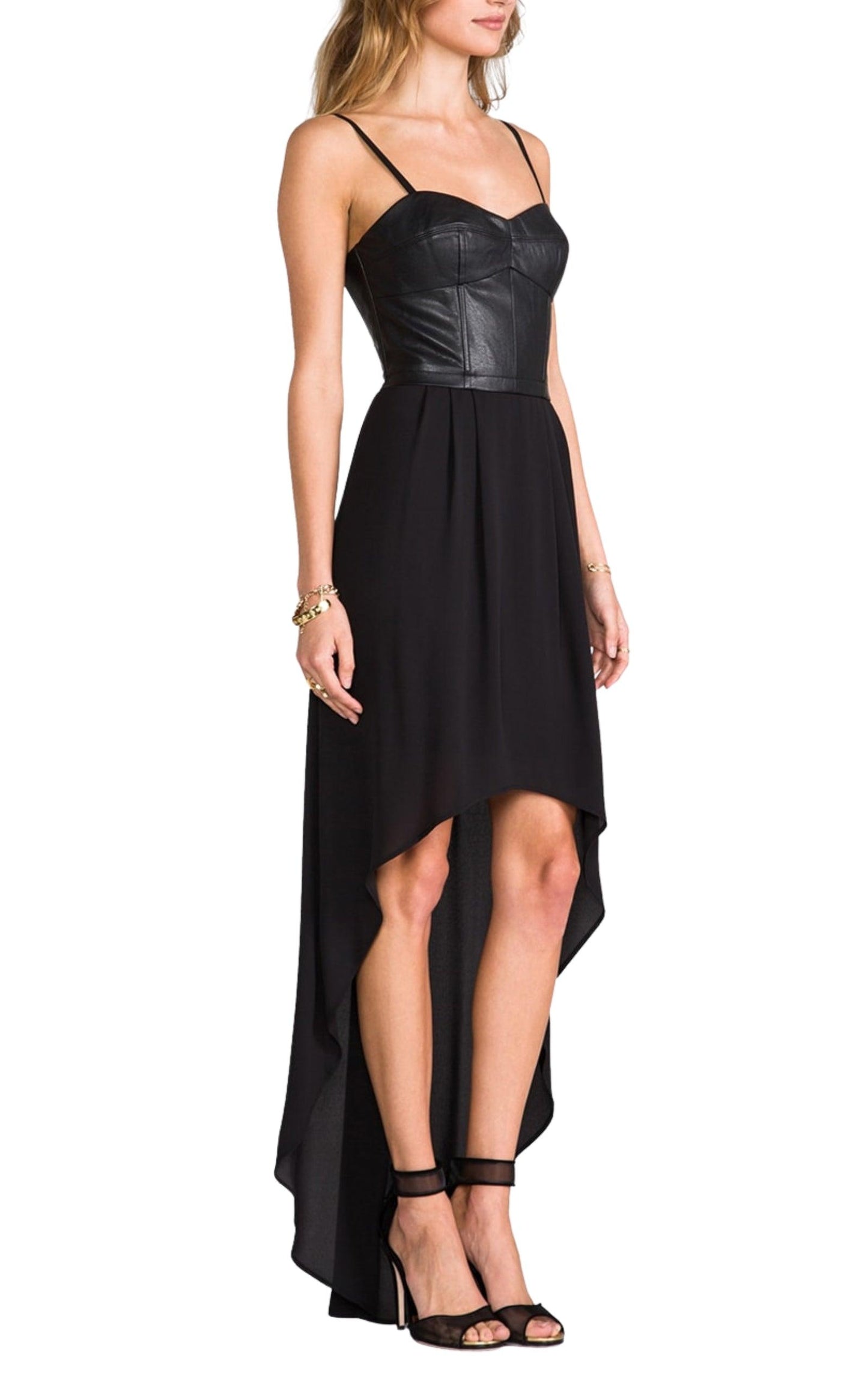 Leandra Bustier Draped Dress BCBGMAXAZRIA