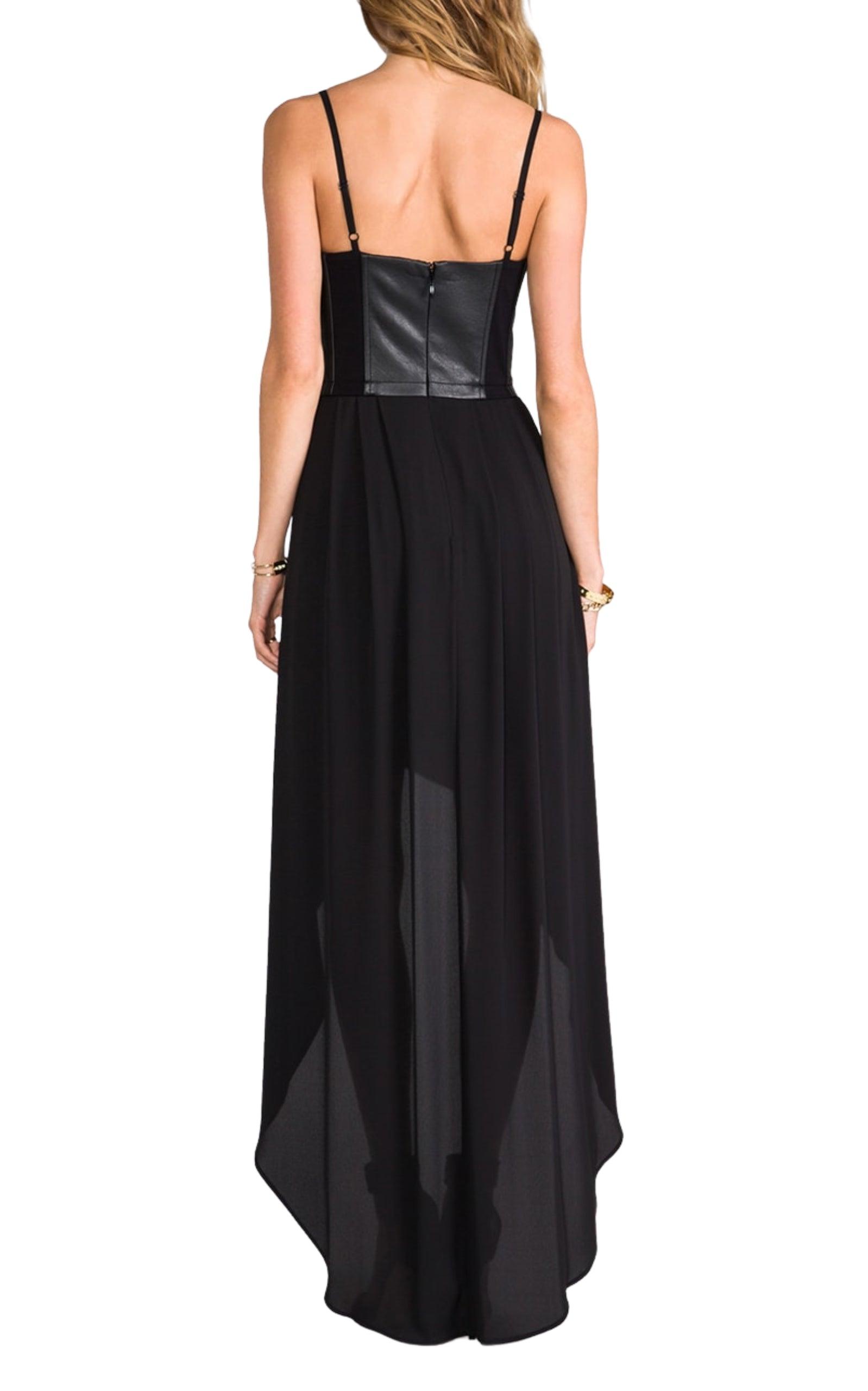 Leandra Bustier Draped Dress BCBGMAXAZRIA