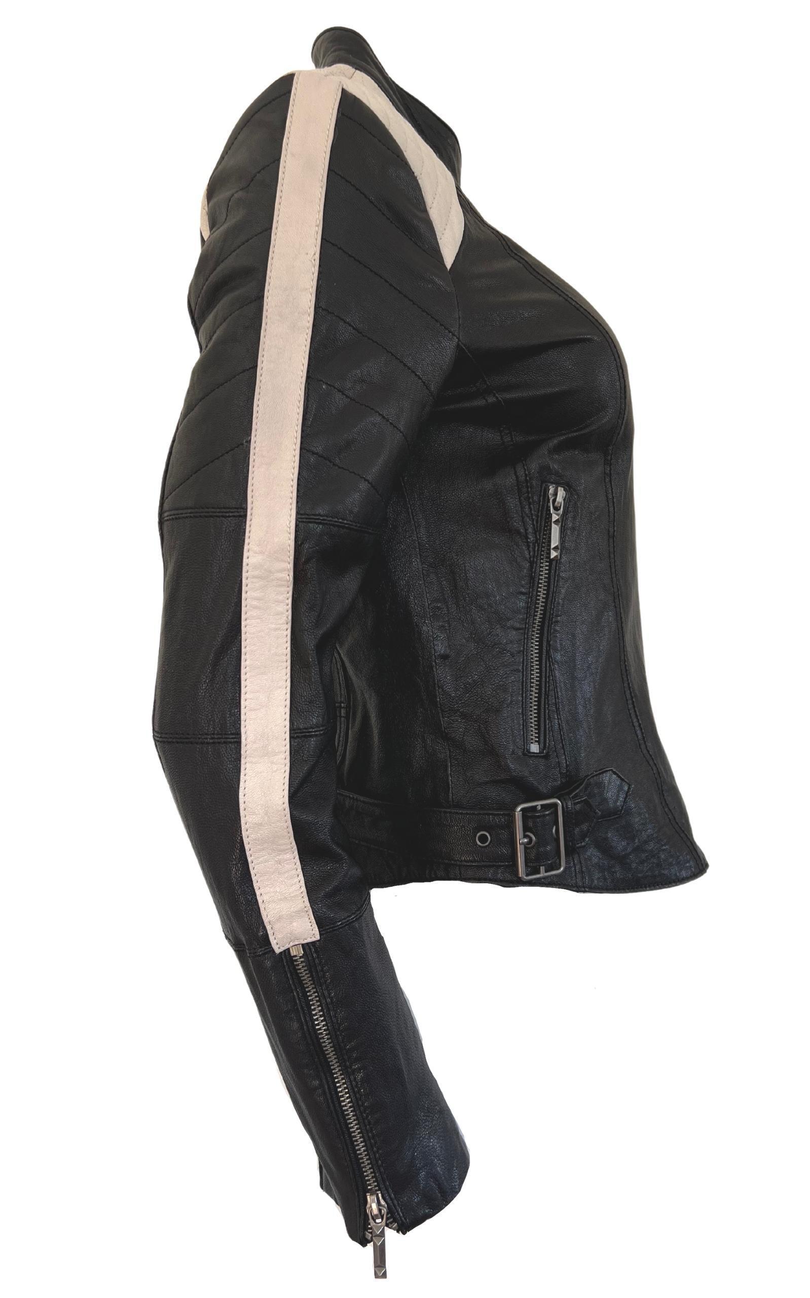 Moto Leather Jacket BCBGMAXAZRIA