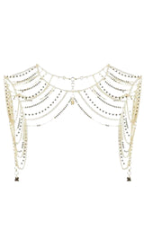 Novelty Gold Chain Shoulder Piece BCBGMAXAZRIA