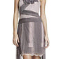 Pleated Contrast Lace Dress BCBGMAXAZRIA