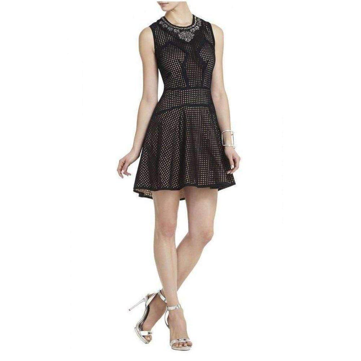 BCBGMAXAZRIA Serina Sleeveless Eyelet Dress