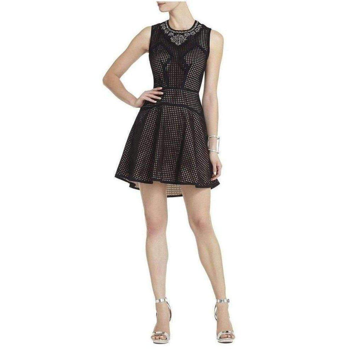 BCBGMAXAZRIA Serina Sleeveless Eyelet Dress