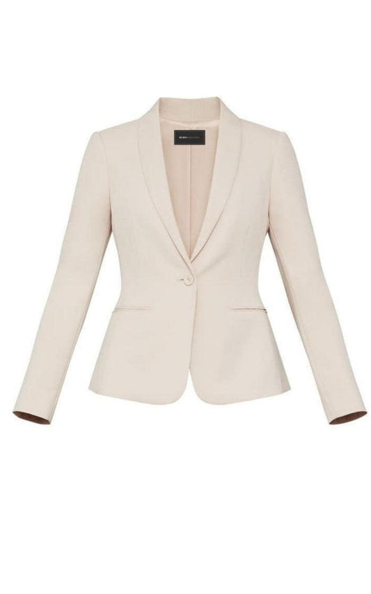 Shawl-Collar Twill Jacket BCBGMAXAZRIA