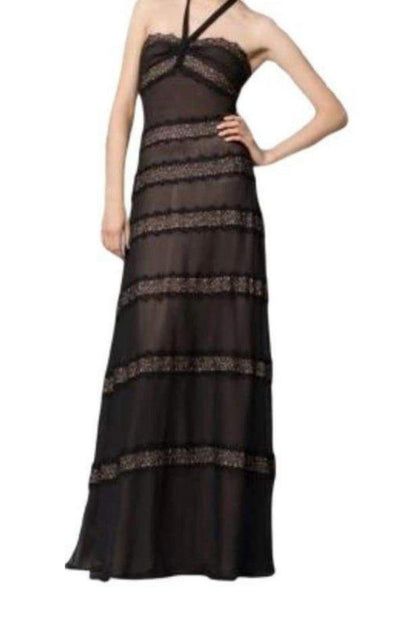 Silk Lace Black Dress BCBGMAXAZRIA