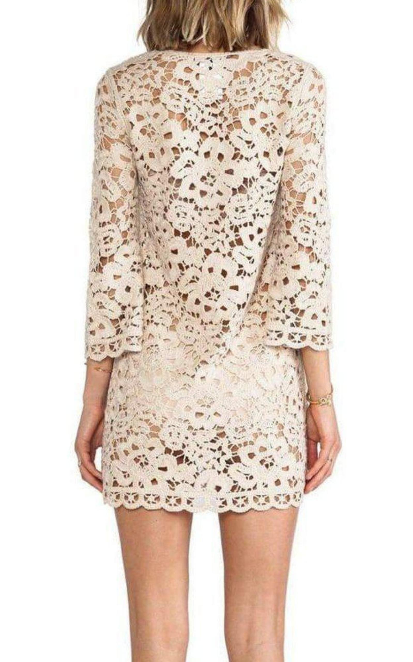 Tianya Crochet Tunic Dress BCBGMAXAZRIA