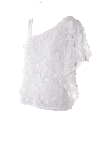 Ulla Asymmetrical Embroidered Top BCBGMAXAZRIA