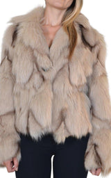 White Fox Coat BCBGMAXAZRIA