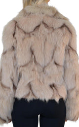 White Fox Coat BCBGMAXAZRIA