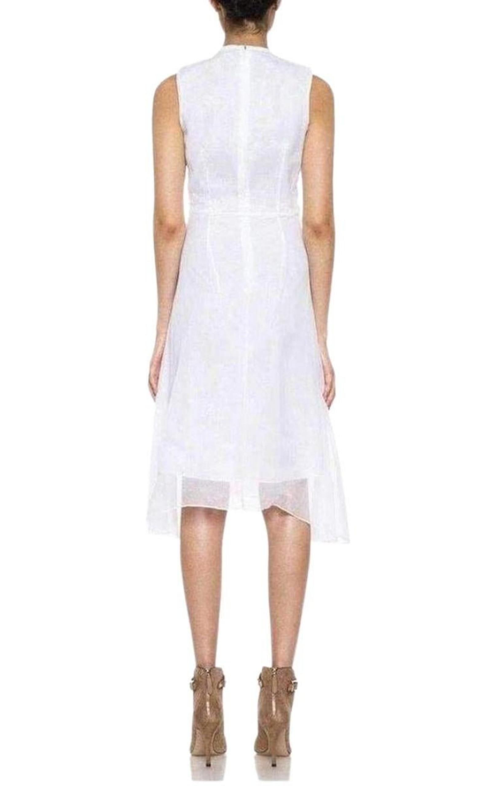 Cutout Cotton Organza Dress Carven