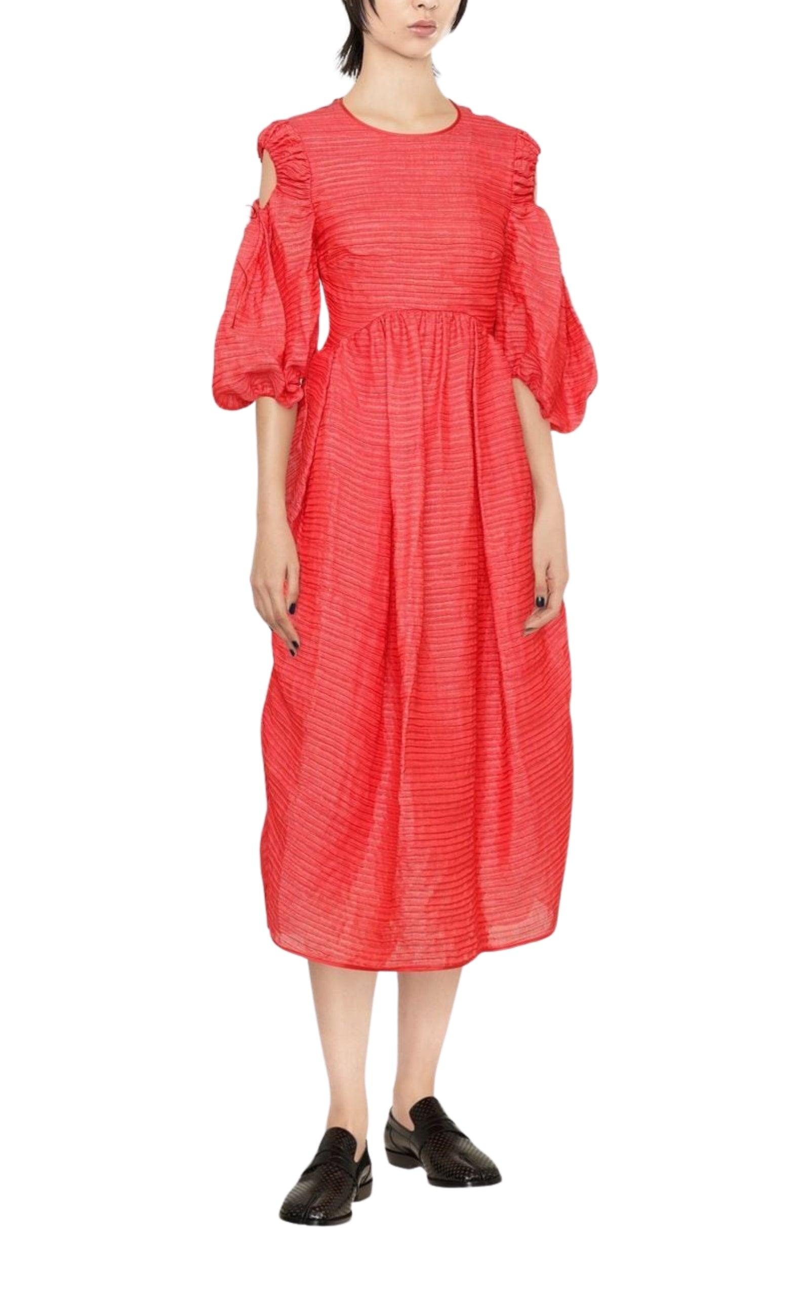 Eero Midi Dress Cut Out Back Cecilie Bahnsen