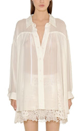 Oversize fine Crepe Shirt Chloe