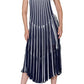 Vertical Stripe Midi Dress Chloe