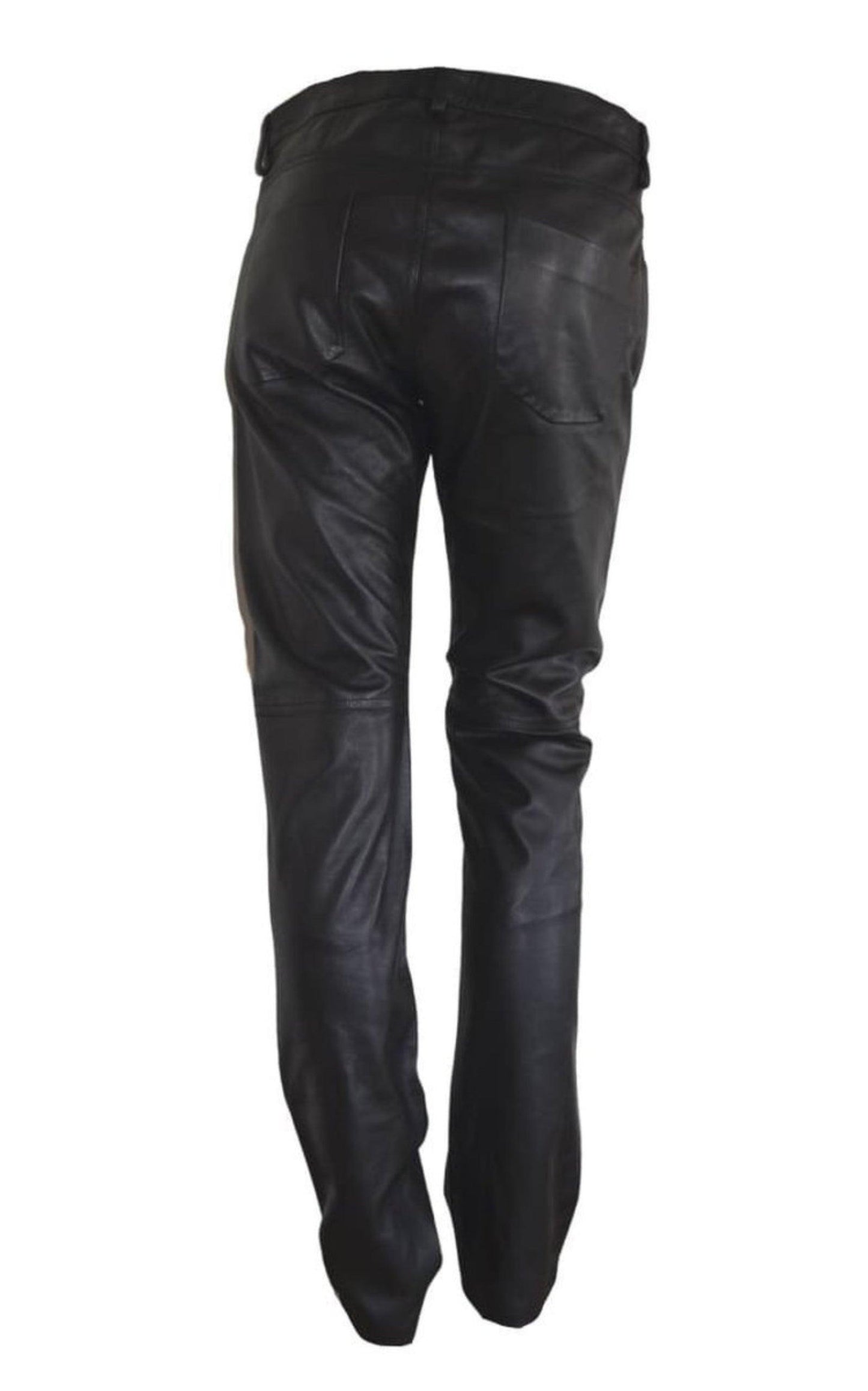 Straight Leg Just Leather Biker Pants Costume National