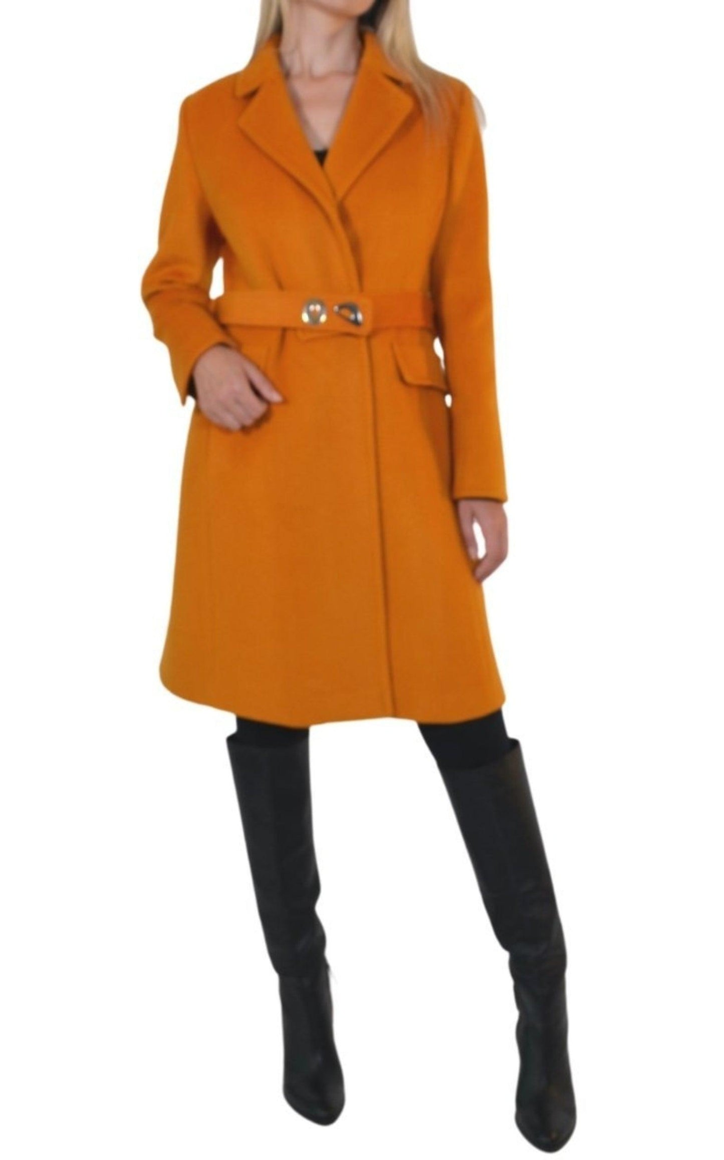 Belted Wool Blend Coat Cult Moda