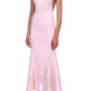 David Koma Paillette Illusion Midi Pink Dress