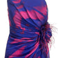 Dekolte Strapless Purple Cocktail Party Dress