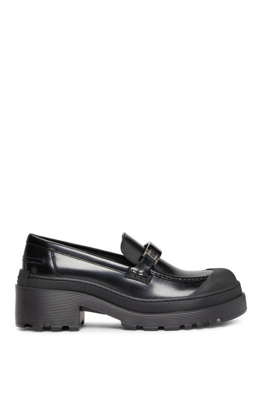 Code Leather Loafer Dior