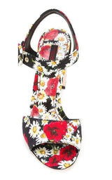 Daisy and Poppy Print Sandals Dolce & Gabbana