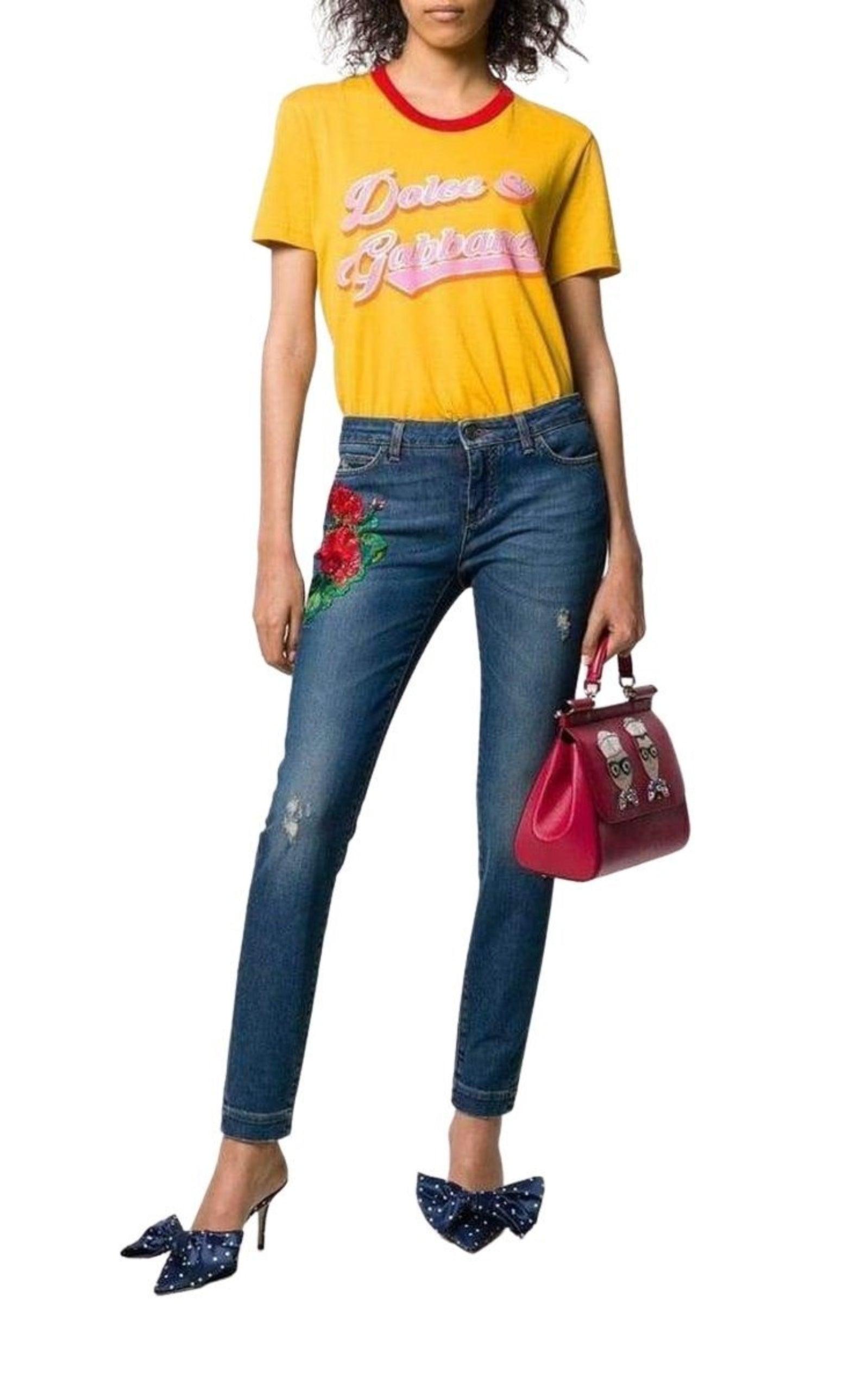 Embroidery Skinny-fit Jeans Dolce & Gabbana