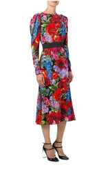 Floral Print Silk Dress Dolce & Gabbana