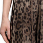 Leopard Print Wide Chiffon Pants Dolce & Gabbana