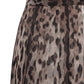 Leopard Print Wide Chiffon Pants Dolce & Gabbana