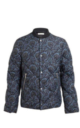 Blue Paisley Quilted Jacket Dries Van Noten