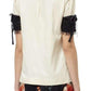 Embellished Sleeve Cotton Blend Top Dries Van Noten