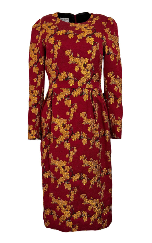 Dries Van Noten Floral Jacquard Dress - Runway Catalog