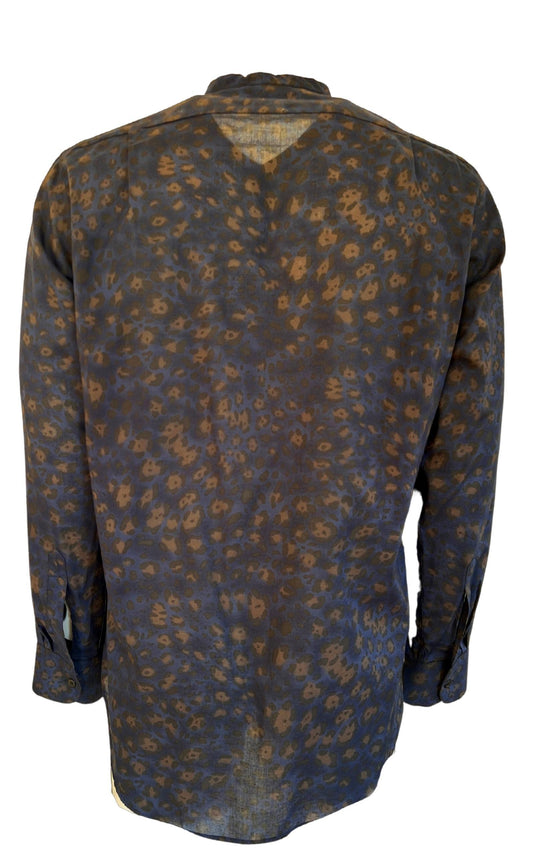 Navy Print Cotton Shirt Dries Van Noten