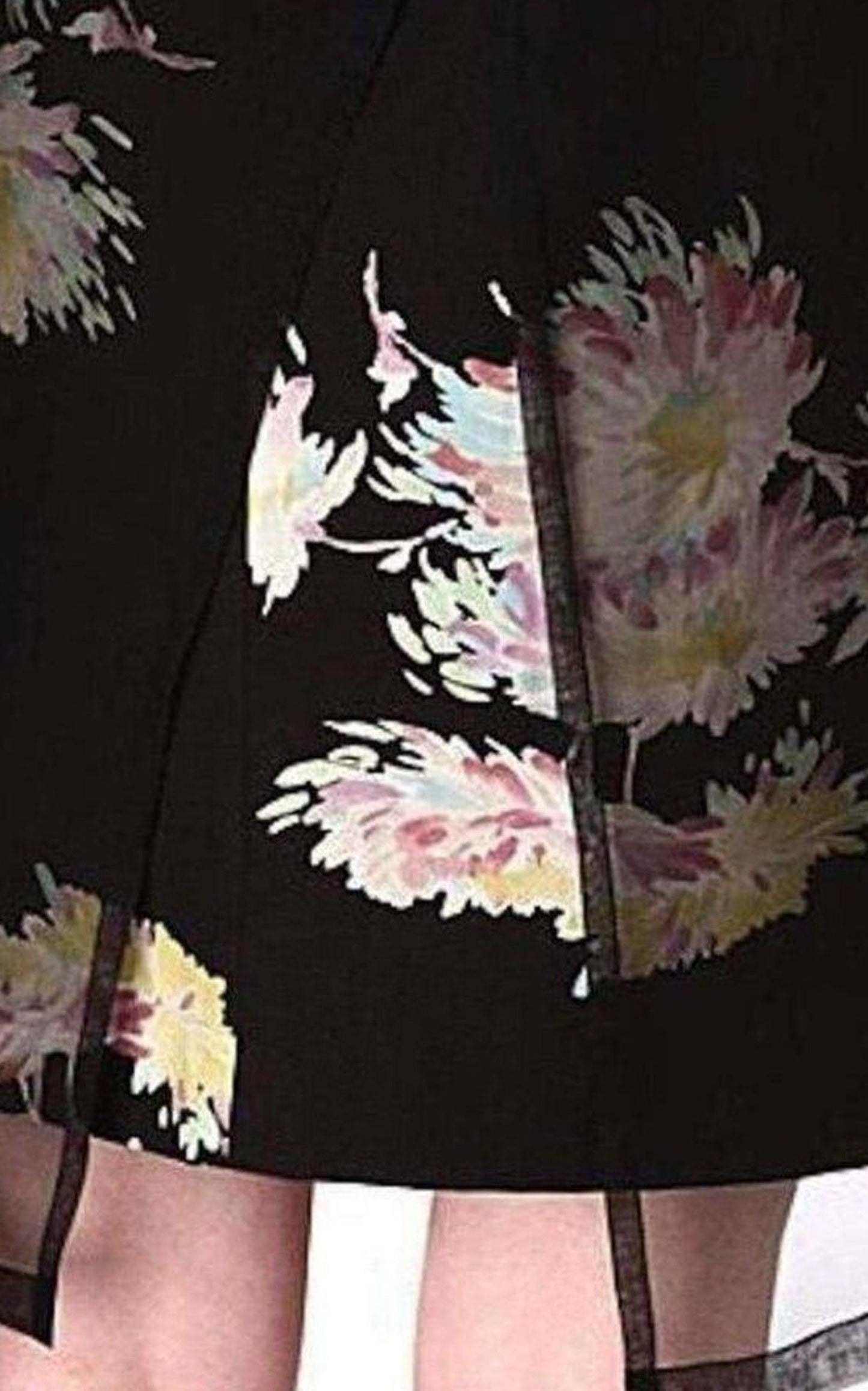 Organza Overlay Floral Silk-blend Dress Dries Van Noten