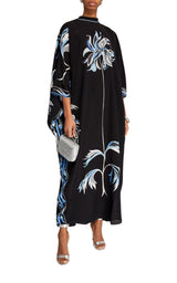 Silk Dalia Print Kaftan Emilio Pucci