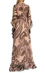 Printed V-neck Silk Dress Etro