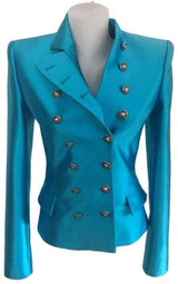 Fausto Puglisi Silk Double Breasted Silk Blazer Fausto Puglisi