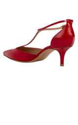 Ribbon T-bar Patent Leather Pumps Gianvito Rossi