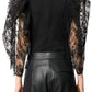 Black Lace Puff-sleeve Bodysuit Givenchy