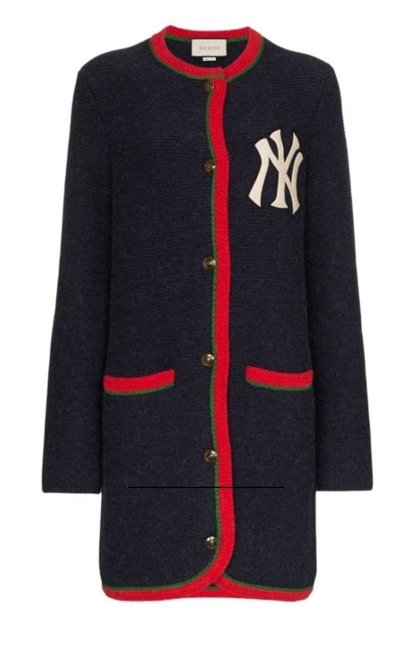 Gucci Blue Cardigan With New York Yankees ™ Patch