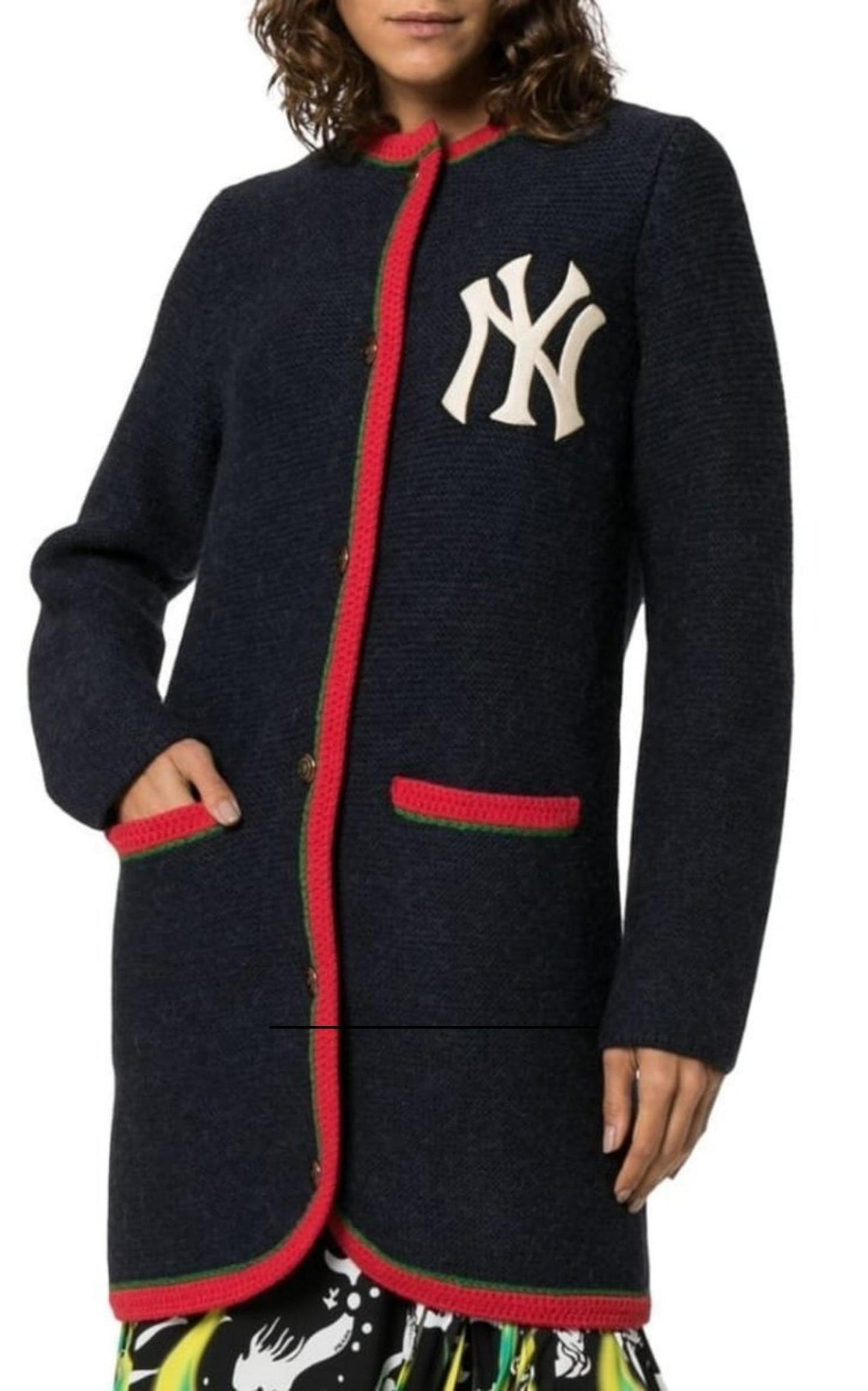 Gucci Blue Cardigan With New York Yankees ™ Patch