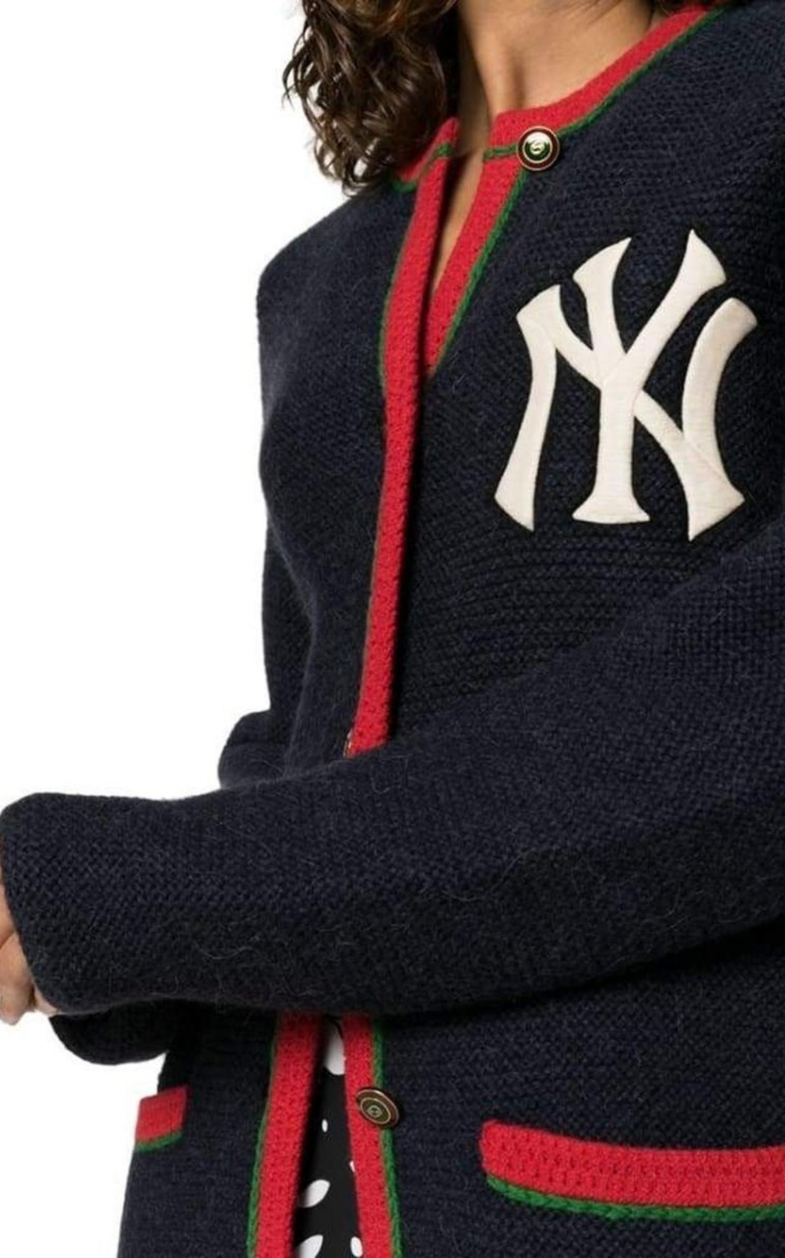 Gucci Blue Cardigan With New York Yankees ™ Patch