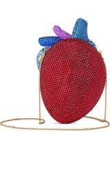 Broadway Heart Crystal-Embellished Clutch Bag Gucci