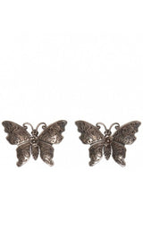 Crystal Studded Butterfly Earrings Gucci