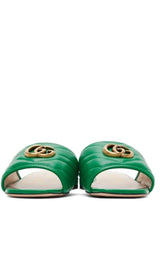 Double G Leather Sandals Gucci