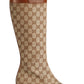 Ellis GG-Monogram Canvas Knee-High Boots Gucci