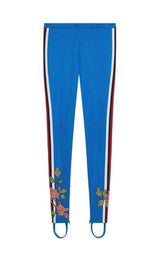 Embroidered Jersey Stirrup Legging Gucci