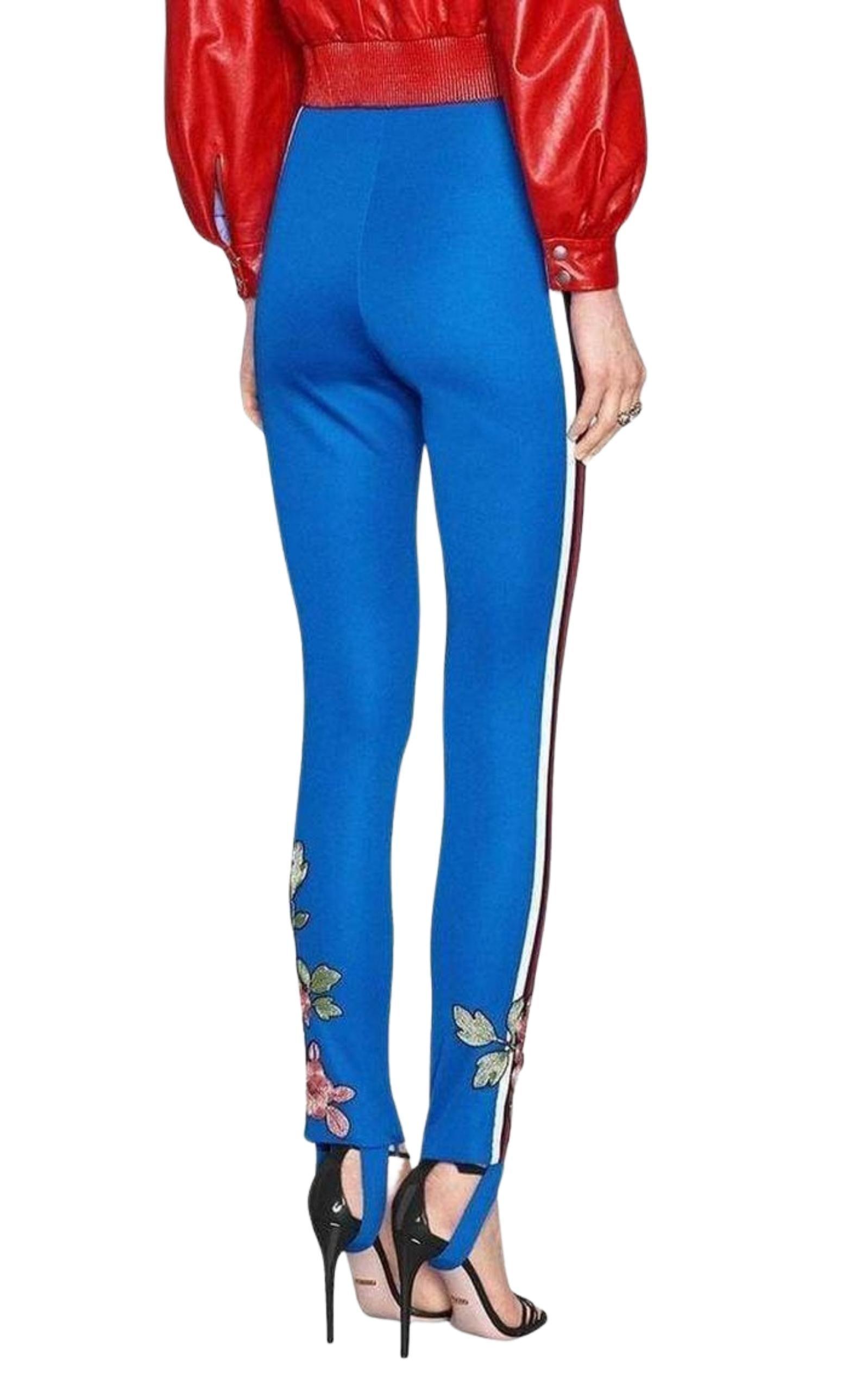 Embroidered Jersey Stirrup Legging Gucci