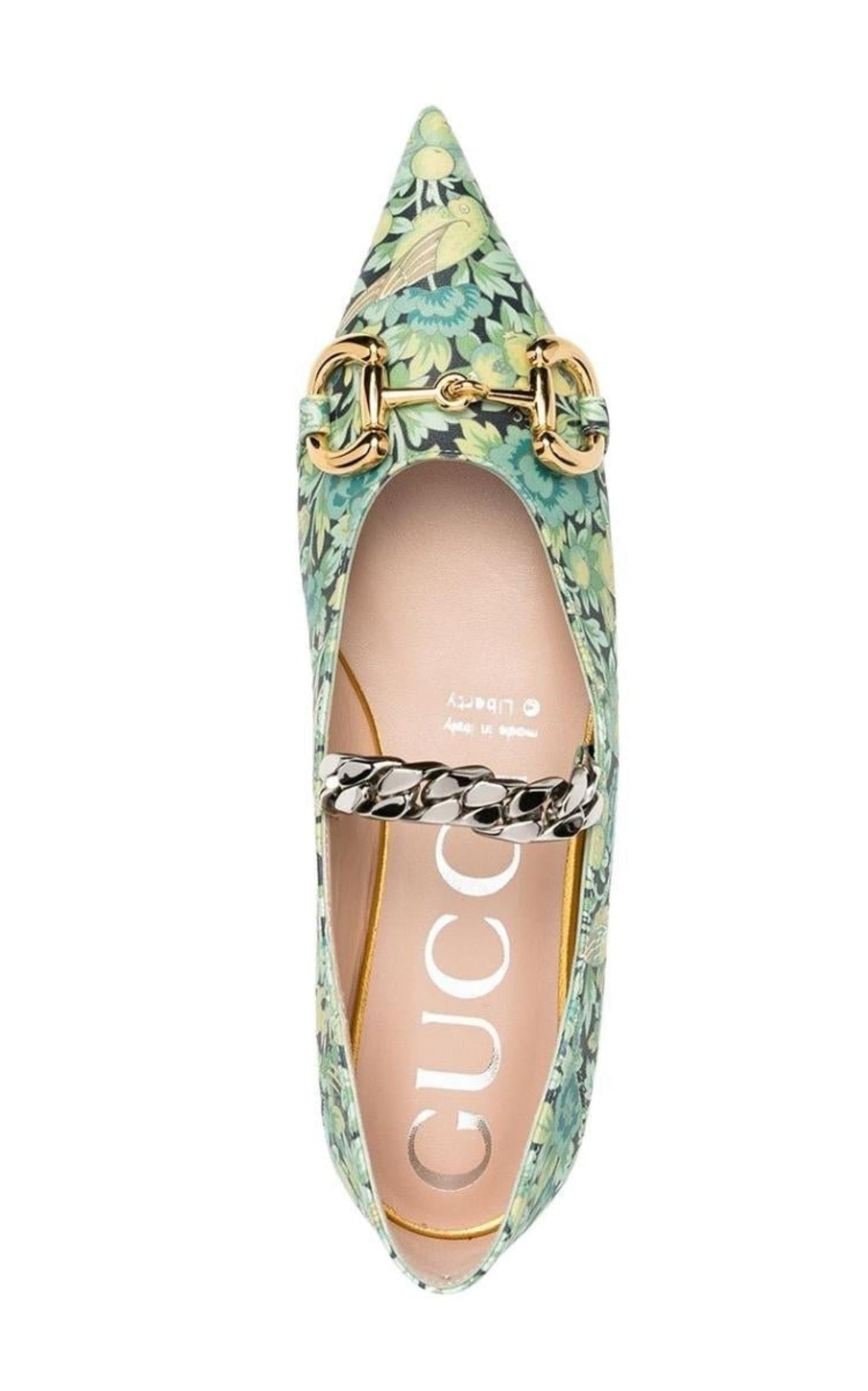 Floral Horsebit Ballerina Shoes Gucci