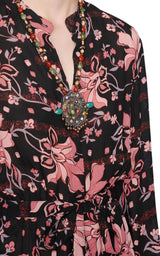 Floral-print Long Dress Gucci