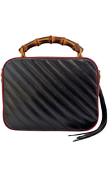 Gucci GG Marmont Matelassé Bamboo Handle Shoulder Bag - Runway Catalog